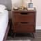 Hello Honey® 26" Yume Mid Century Modern Solid Wood Nightstand with 2 Storage Drawers